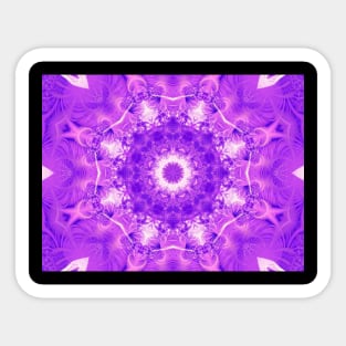 Violet Flame Mandala Sticker